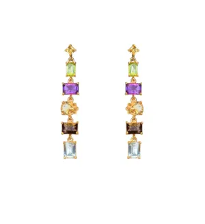 Semi-Precious Stone Drop Earrings