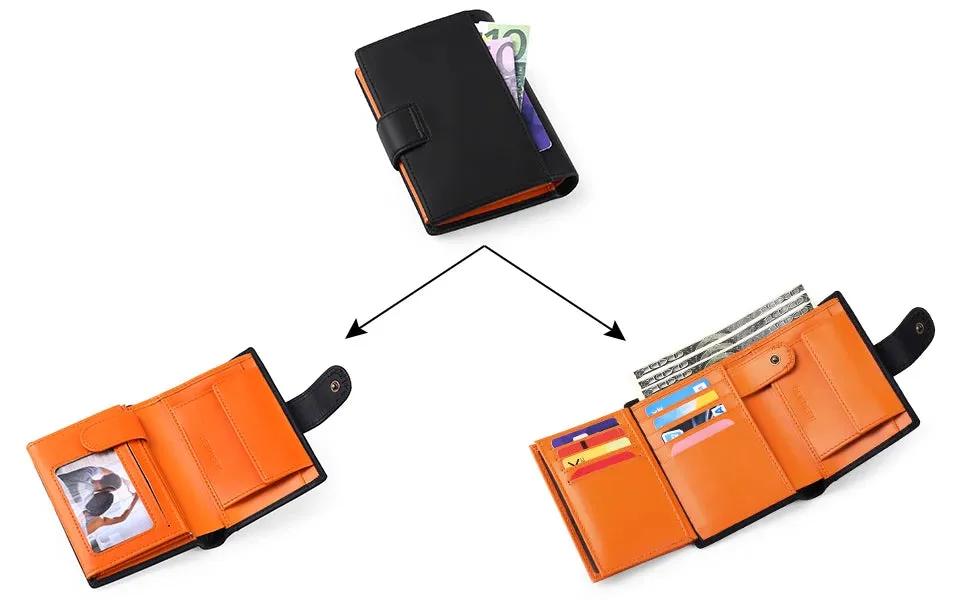 SENDEFN Luxury Smart Wallet with RFID Blocking