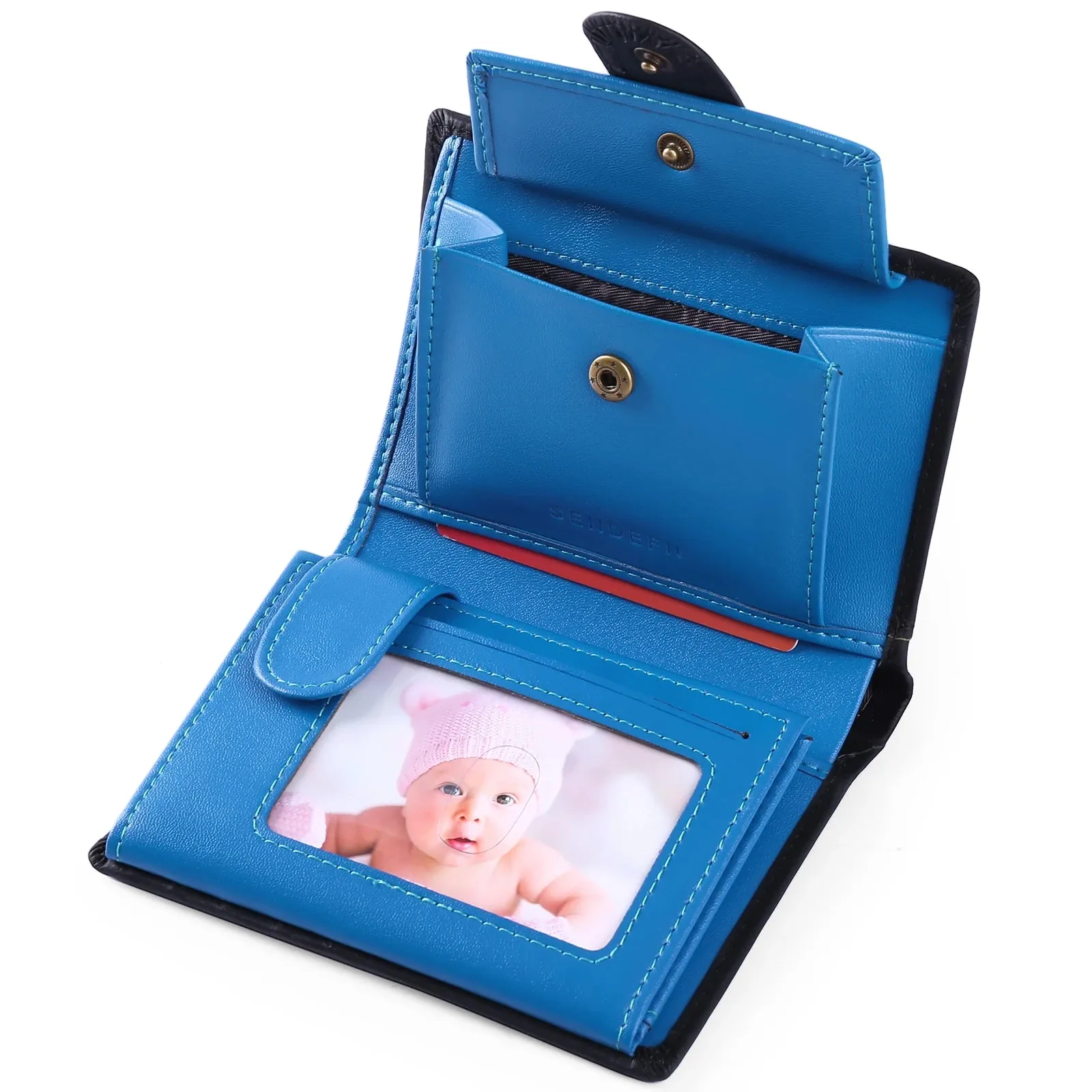 SENDEFN Luxury Smart Wallet with RFID Blocking