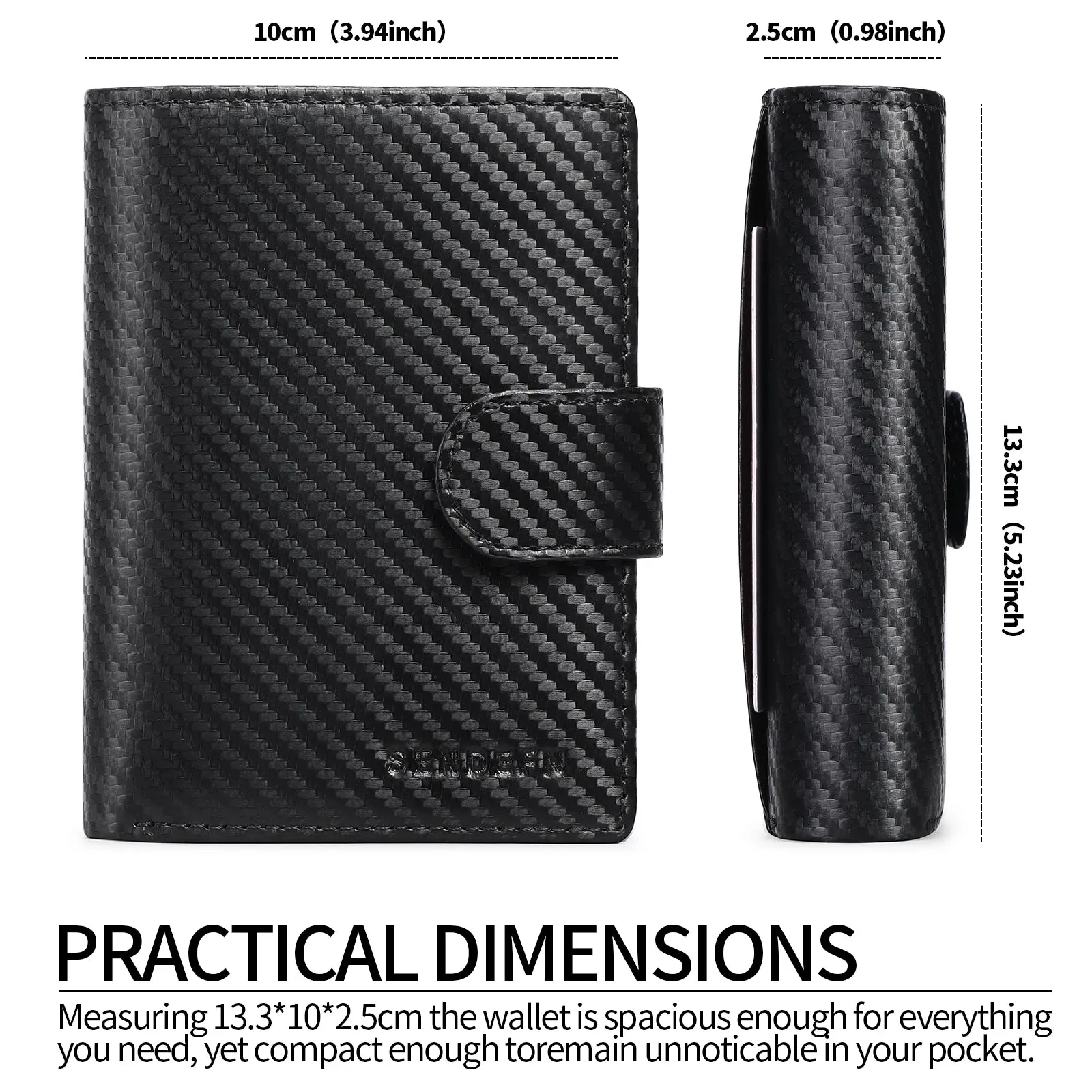 SENDEFN Luxury Smart Wallet with RFID Blocking