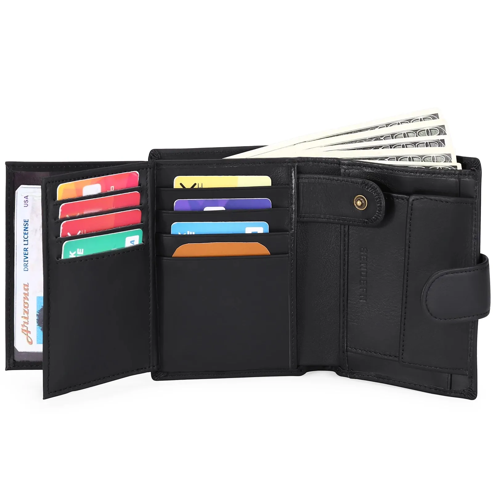 SENDEFN Luxury Smart Wallet with RFID Blocking