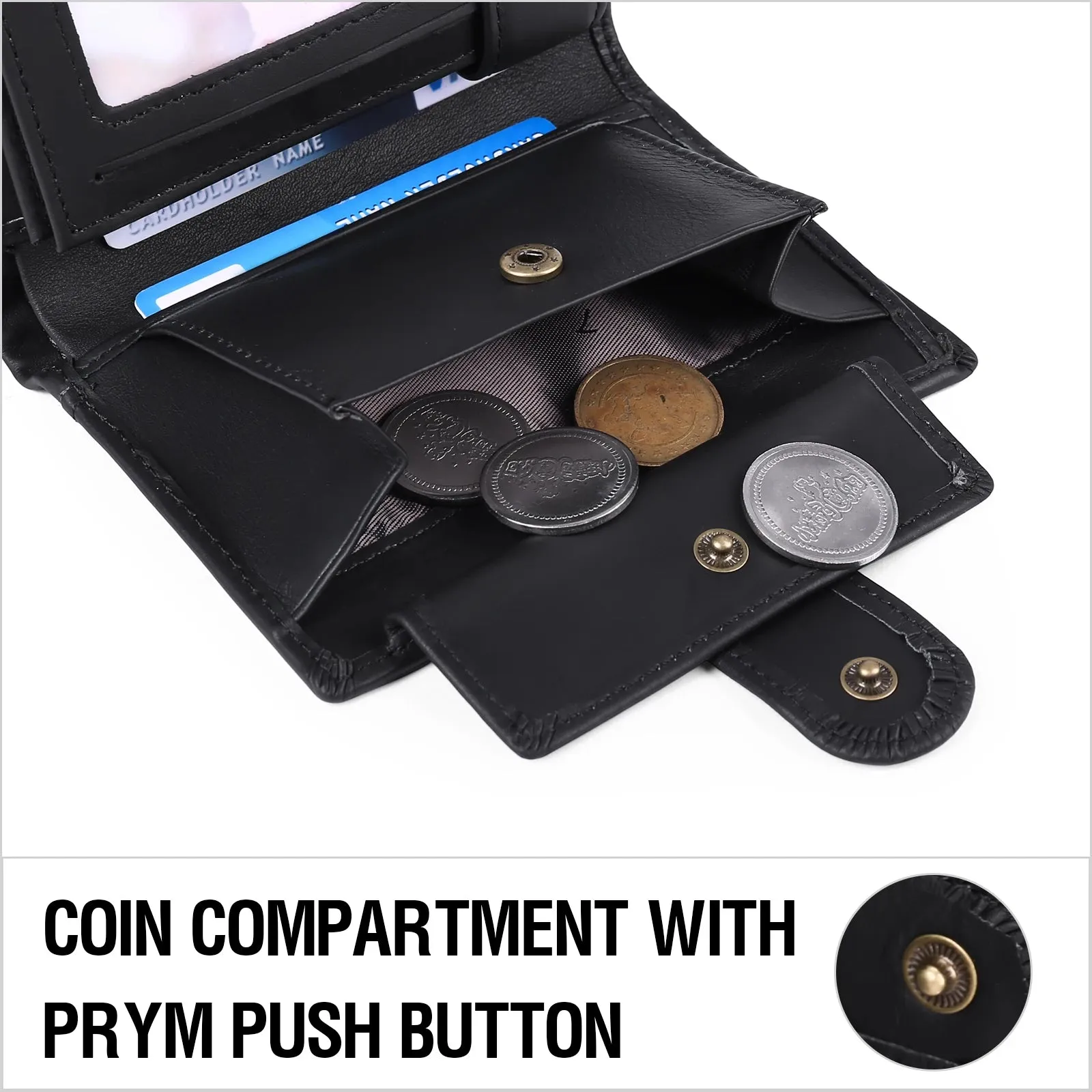 SENDEFN Luxury Smart Wallet with RFID Blocking