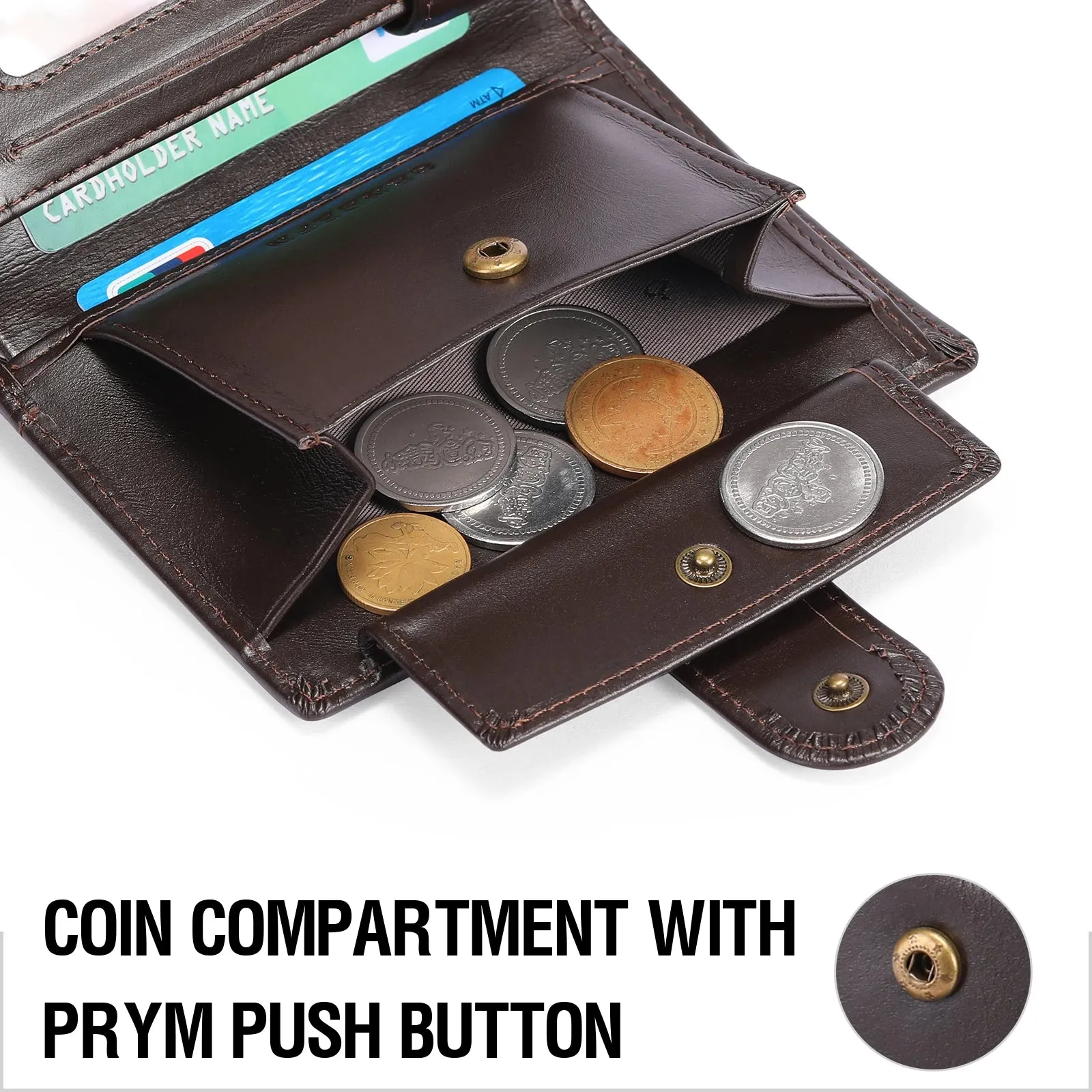 SENDEFN Luxury Smart Wallet with RFID Blocking