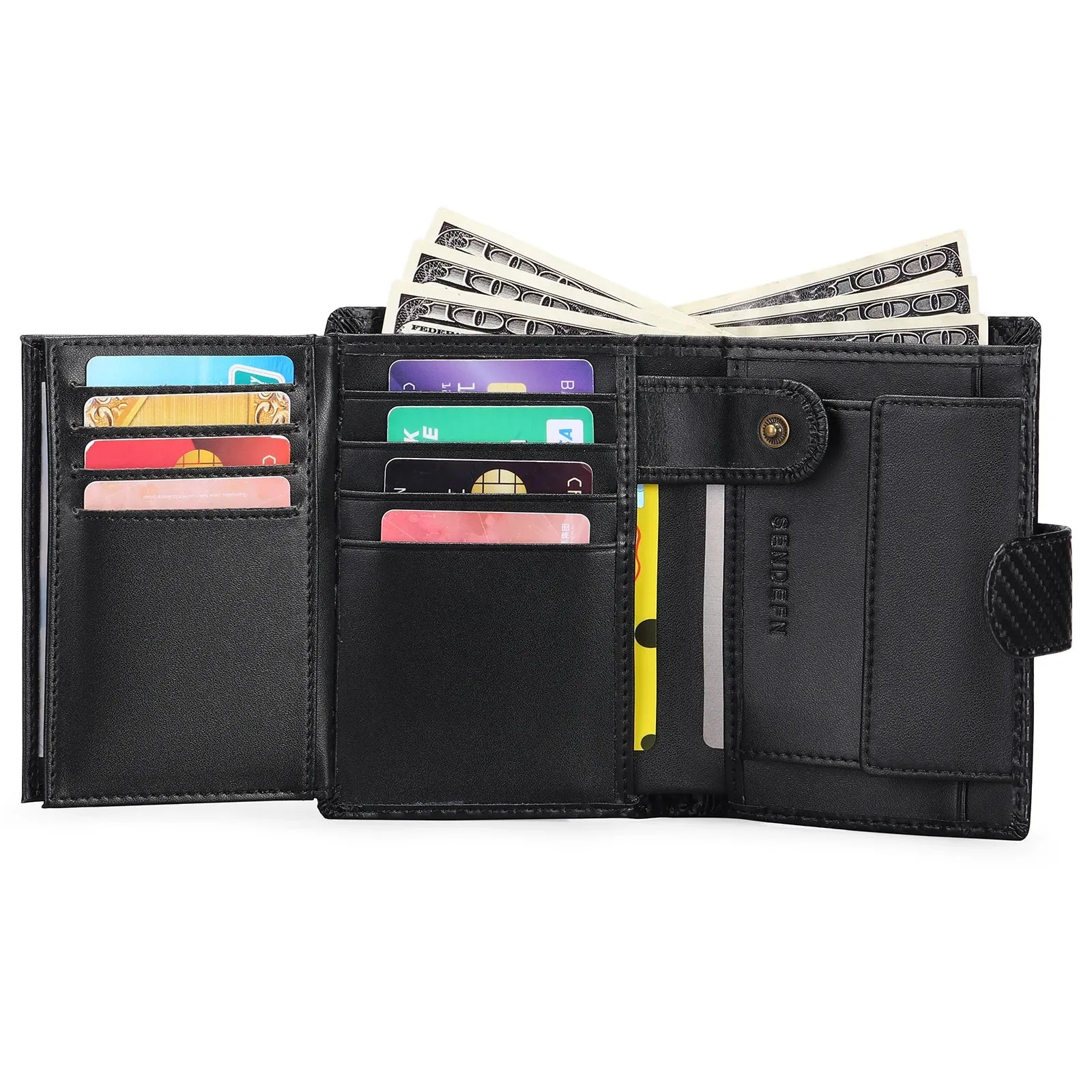 SENDEFN Luxury Smart Wallet with RFID Blocking