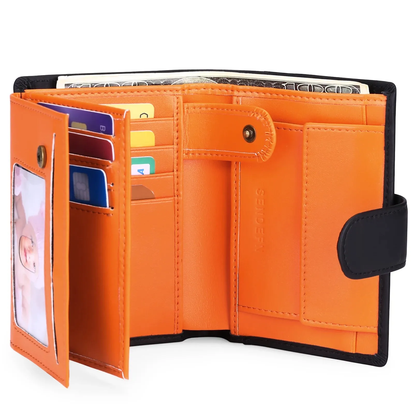 SENDEFN Luxury Smart Wallet with RFID Blocking