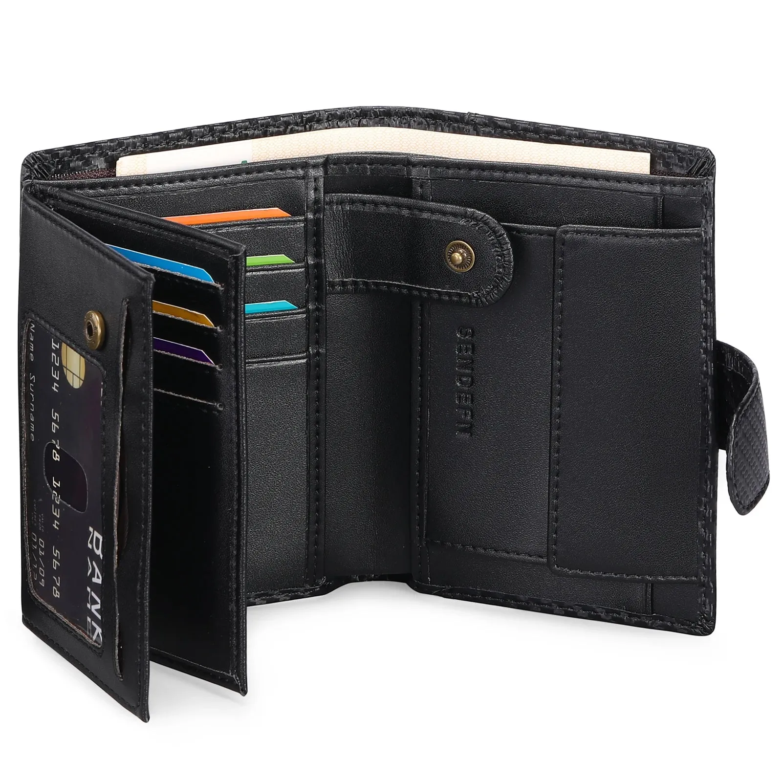 SENDEFN Luxury Smart Wallet with RFID Blocking