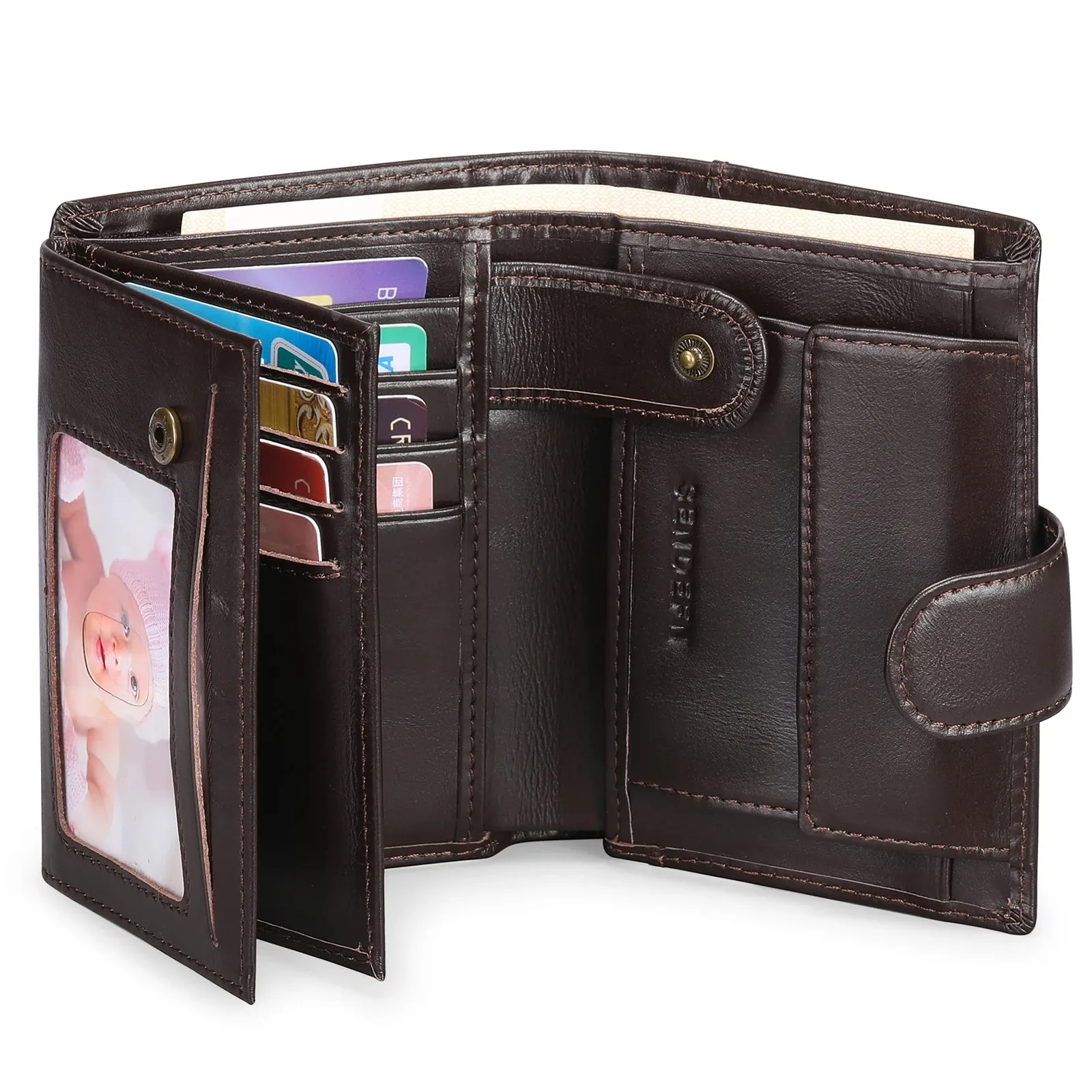SENDEFN Luxury Smart Wallet with RFID Blocking