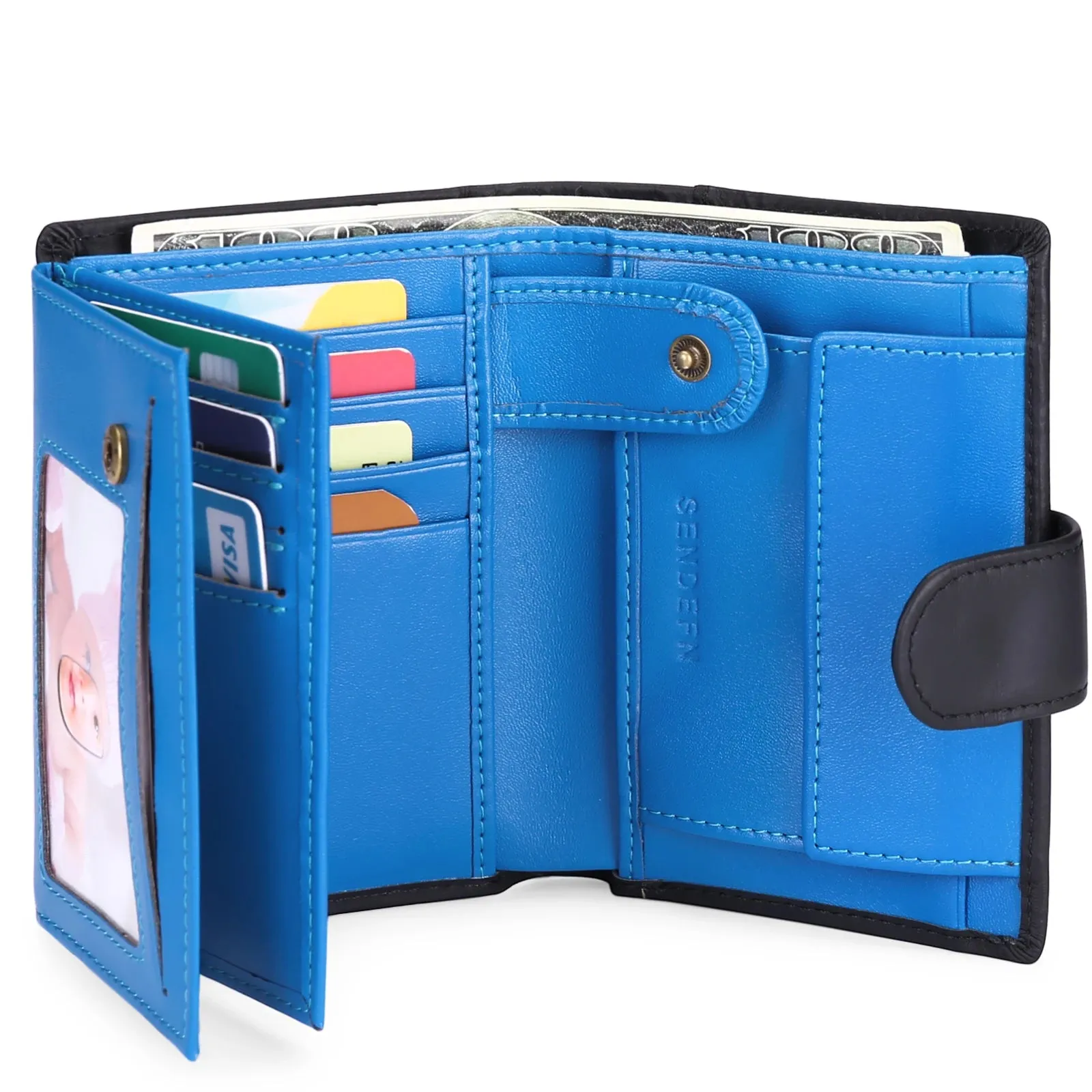 SENDEFN Luxury Smart Wallet with RFID Blocking