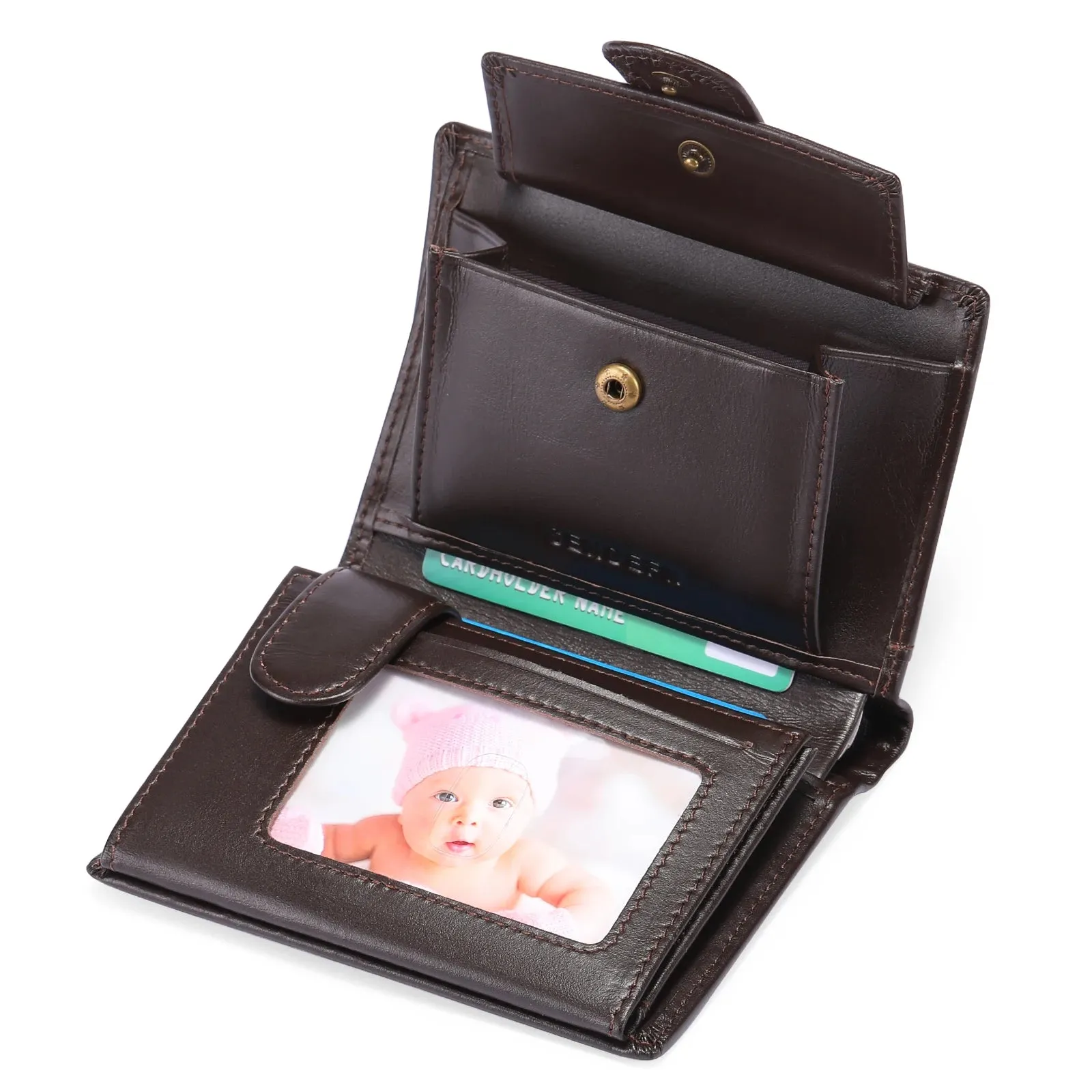 SENDEFN Luxury Smart Wallet with RFID Blocking