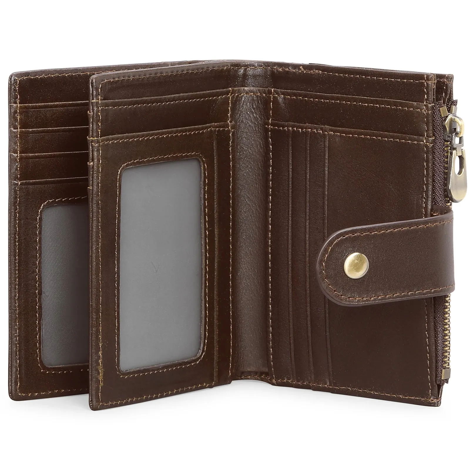 SENDEFN Vintage Smart Wallet with RFID Blocking