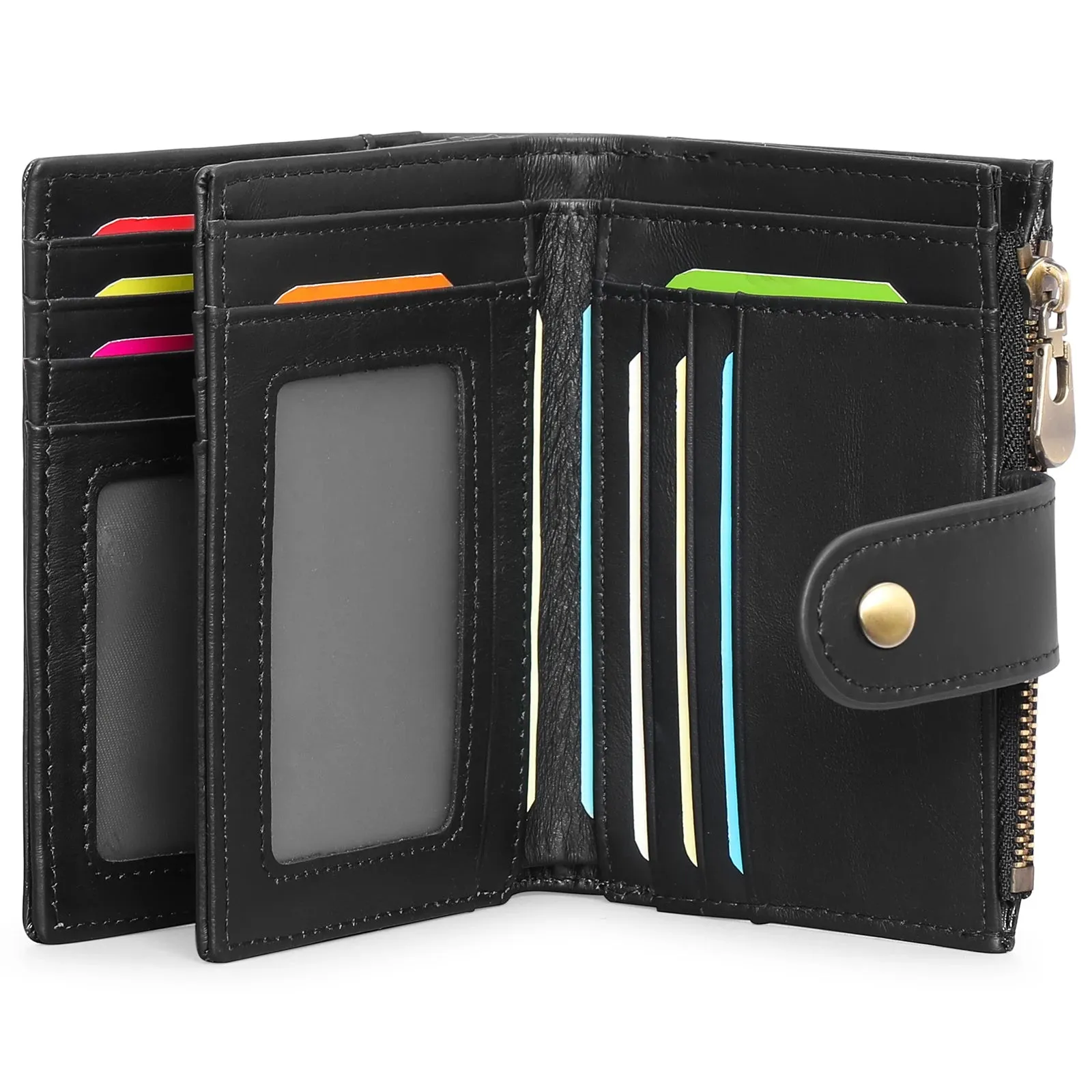 SENDEFN Vintage Smart Wallet with RFID Blocking