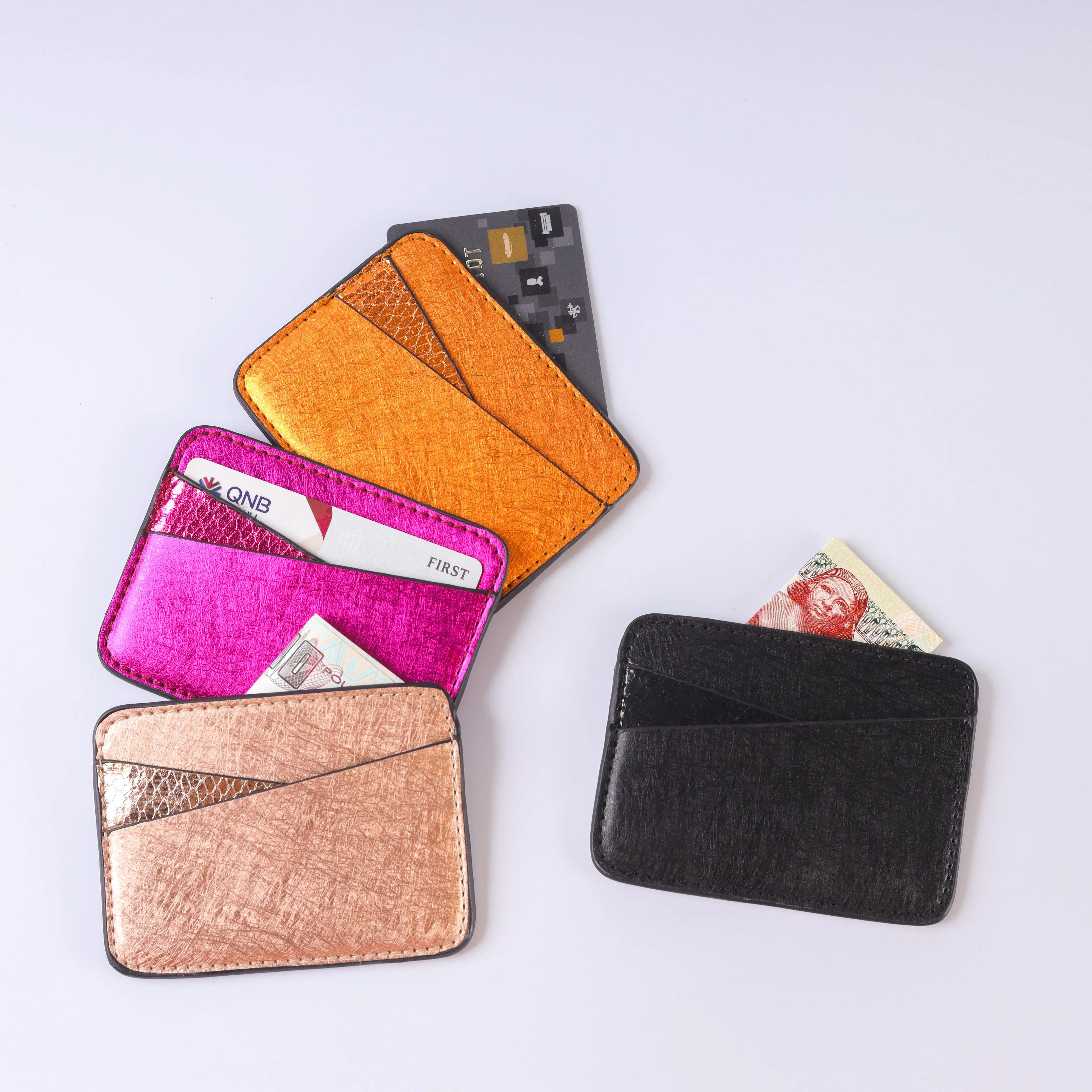 Shining Glaze Card Holder - Orange