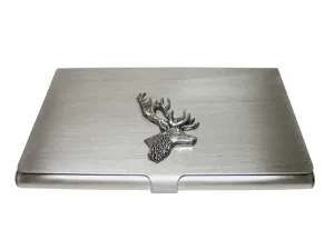 Side Facing Stag Deer Head Business Card Holder