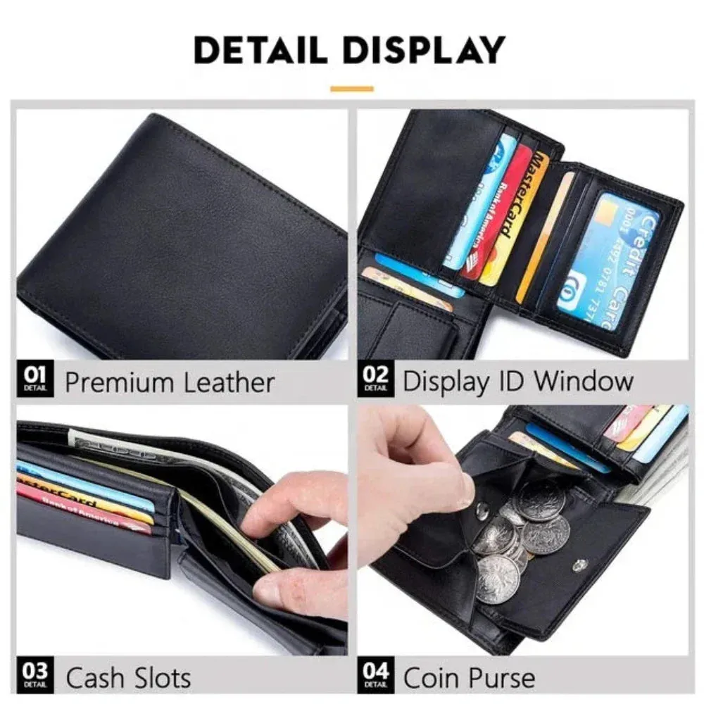 Slim RFID-Blocking Wallet – Modern Minimalism for Everyday Use