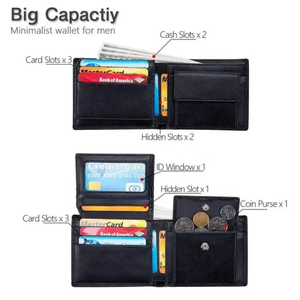 Slim RFID-Blocking Wallet – Modern Minimalism for Everyday Use