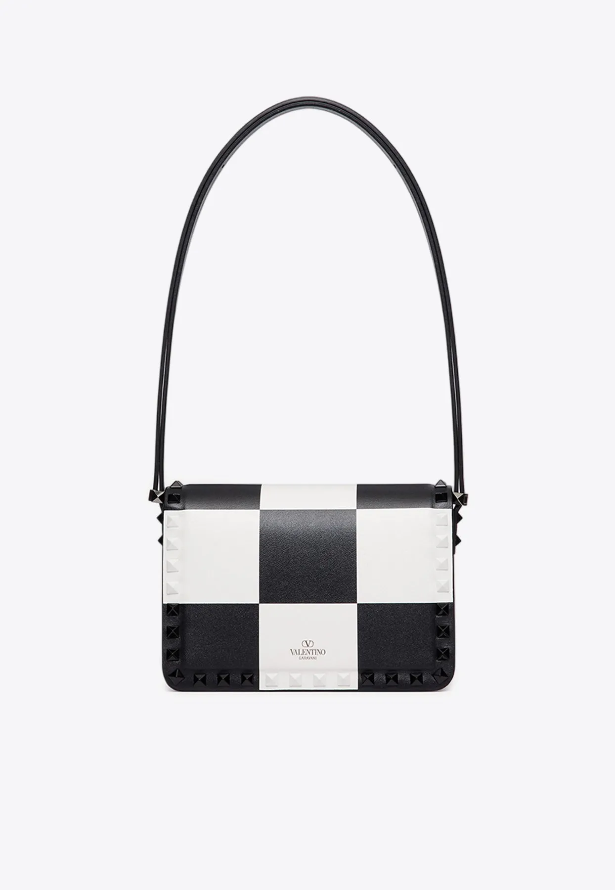 Small Rockstud 23 Chess Board Shoulder Bag