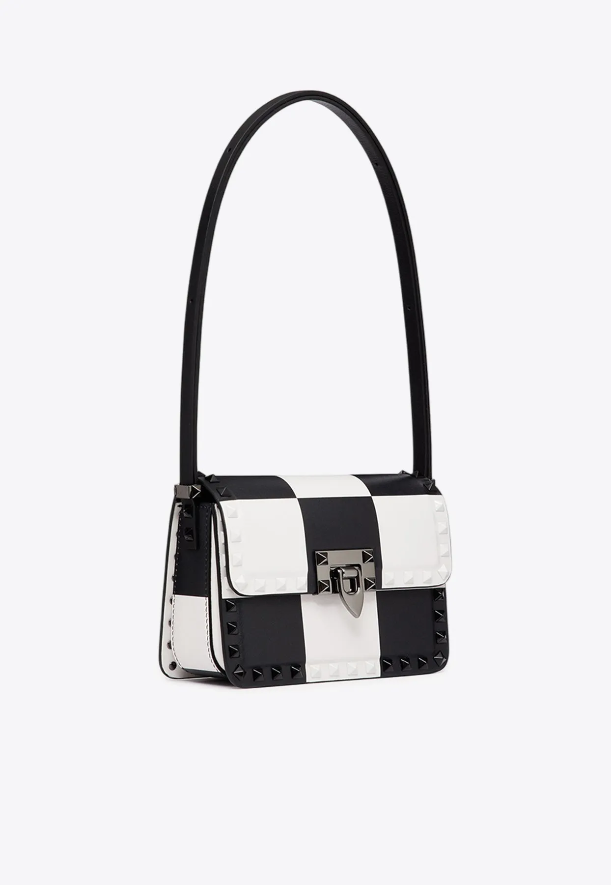 Small Rockstud 23 Chess Board Shoulder Bag