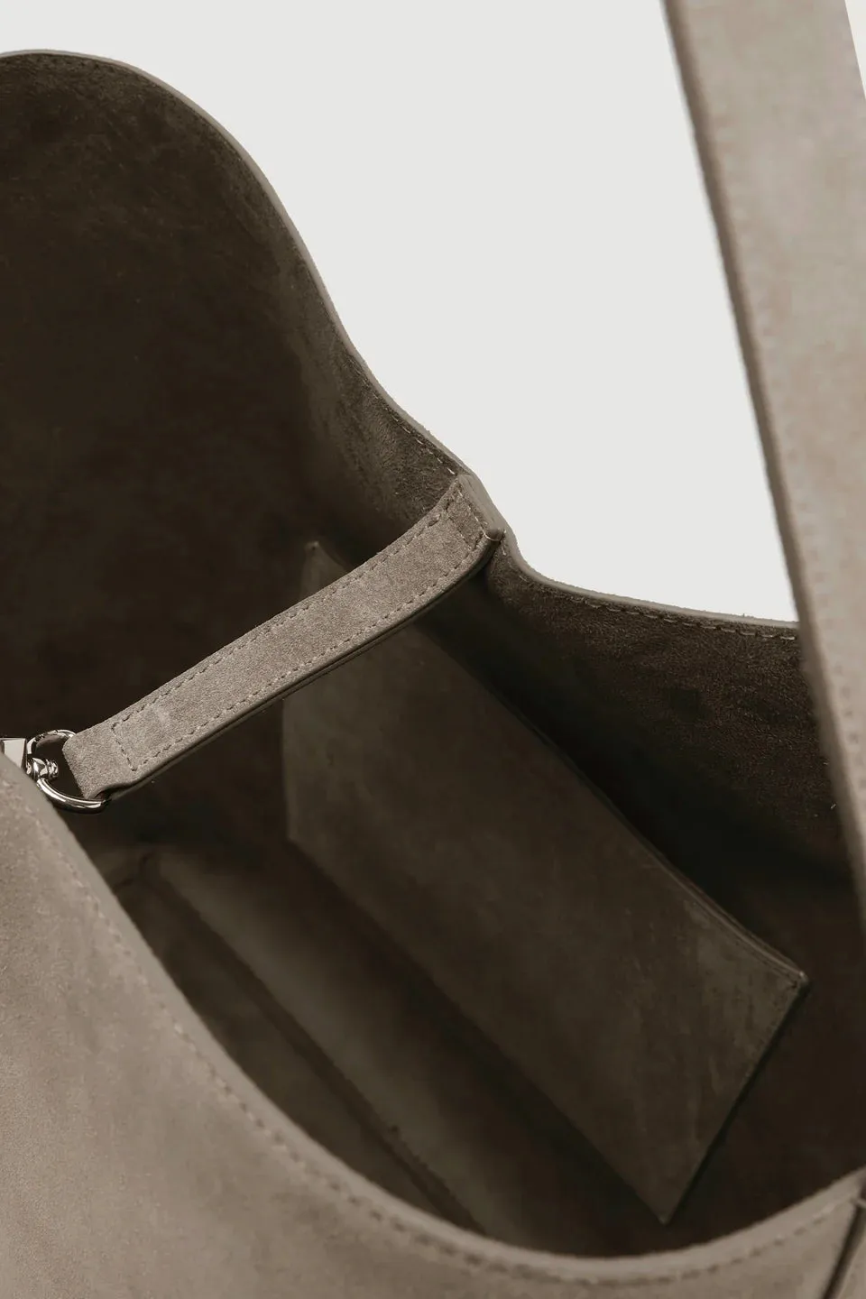 Sonny Suede Shoulder Bag - Ash