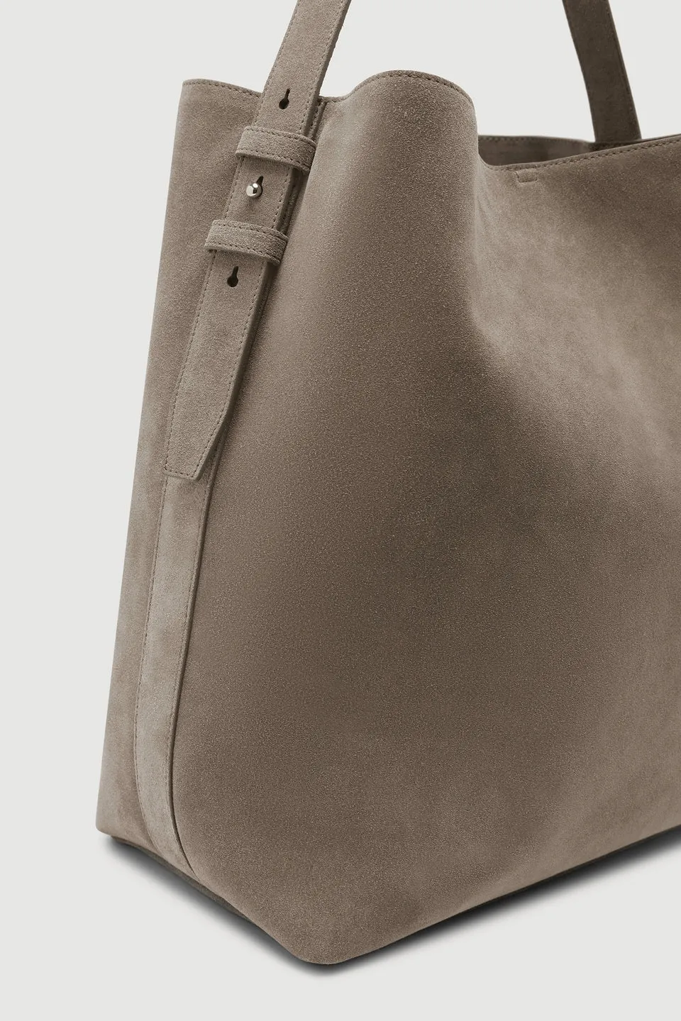 Sonny Suede Shoulder Bag - Ash