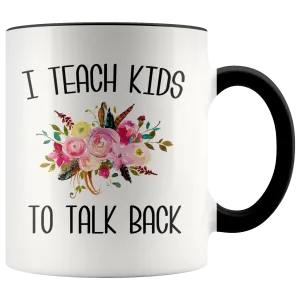 Speech Therapist Gifts SLP Mug Thank You Gift for a Speech Language Pathologist SLP Speech Therapy Floral Coffee Cup