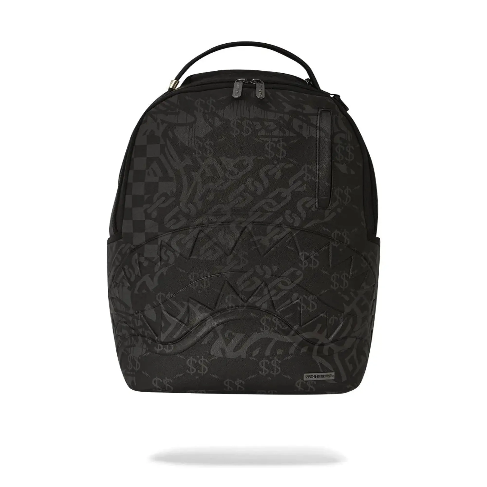 SprayGround Men 3AM Check Backpack Spring 2025 (Black Charcoal)