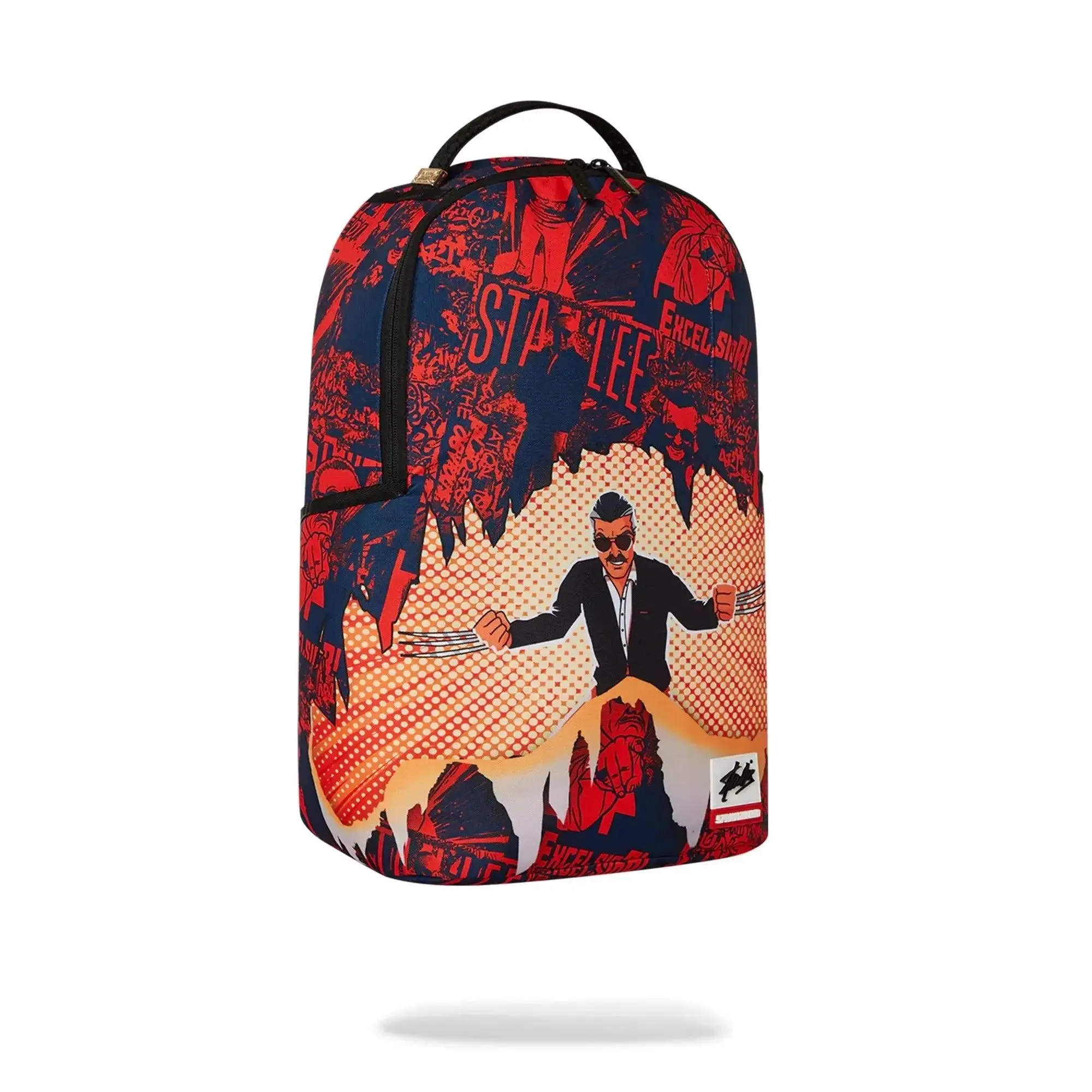 SprayGround Men Stan Lee Backpack BTS-25(Red Navy)