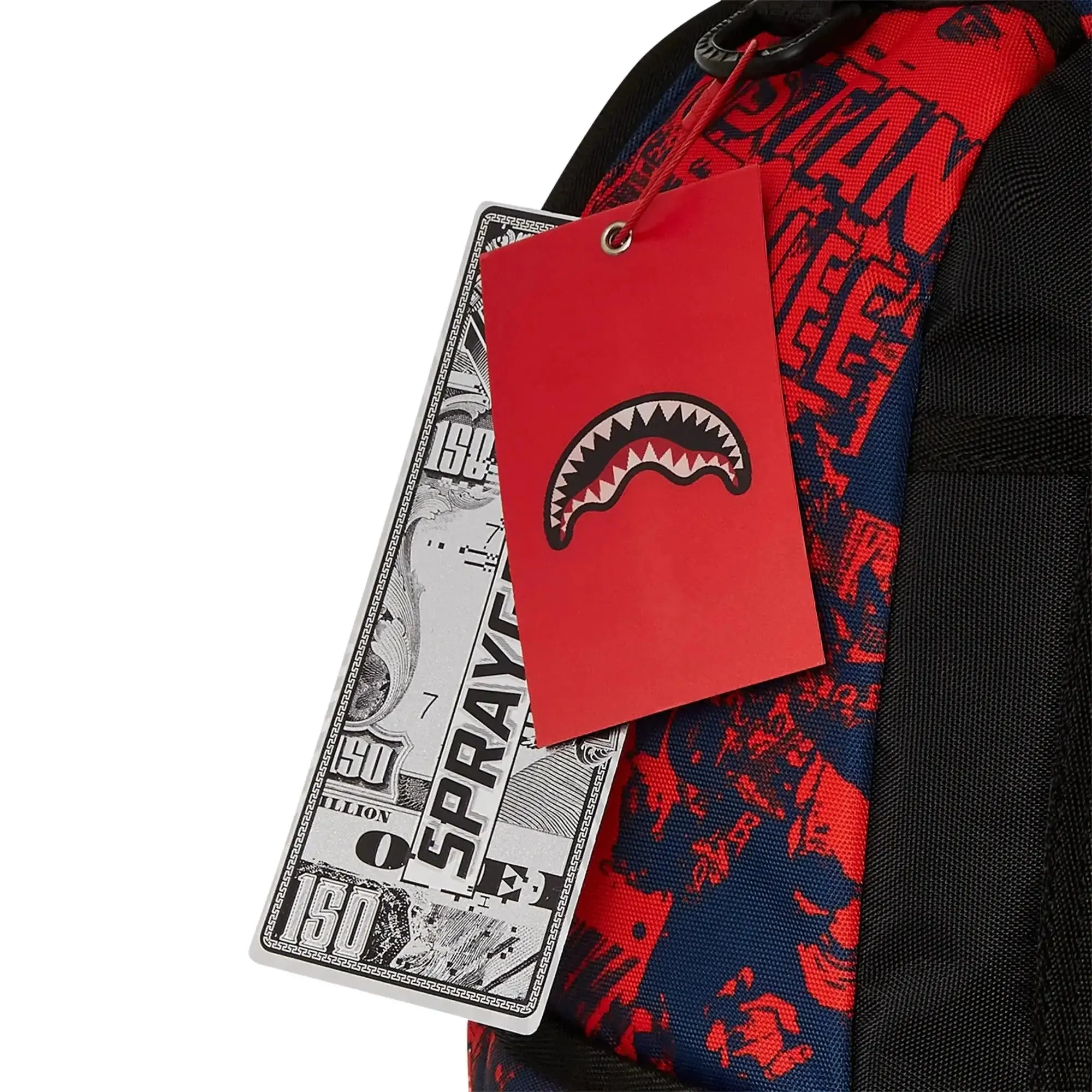SprayGround Men Stan Lee Backpack BTS-25(Red Navy)