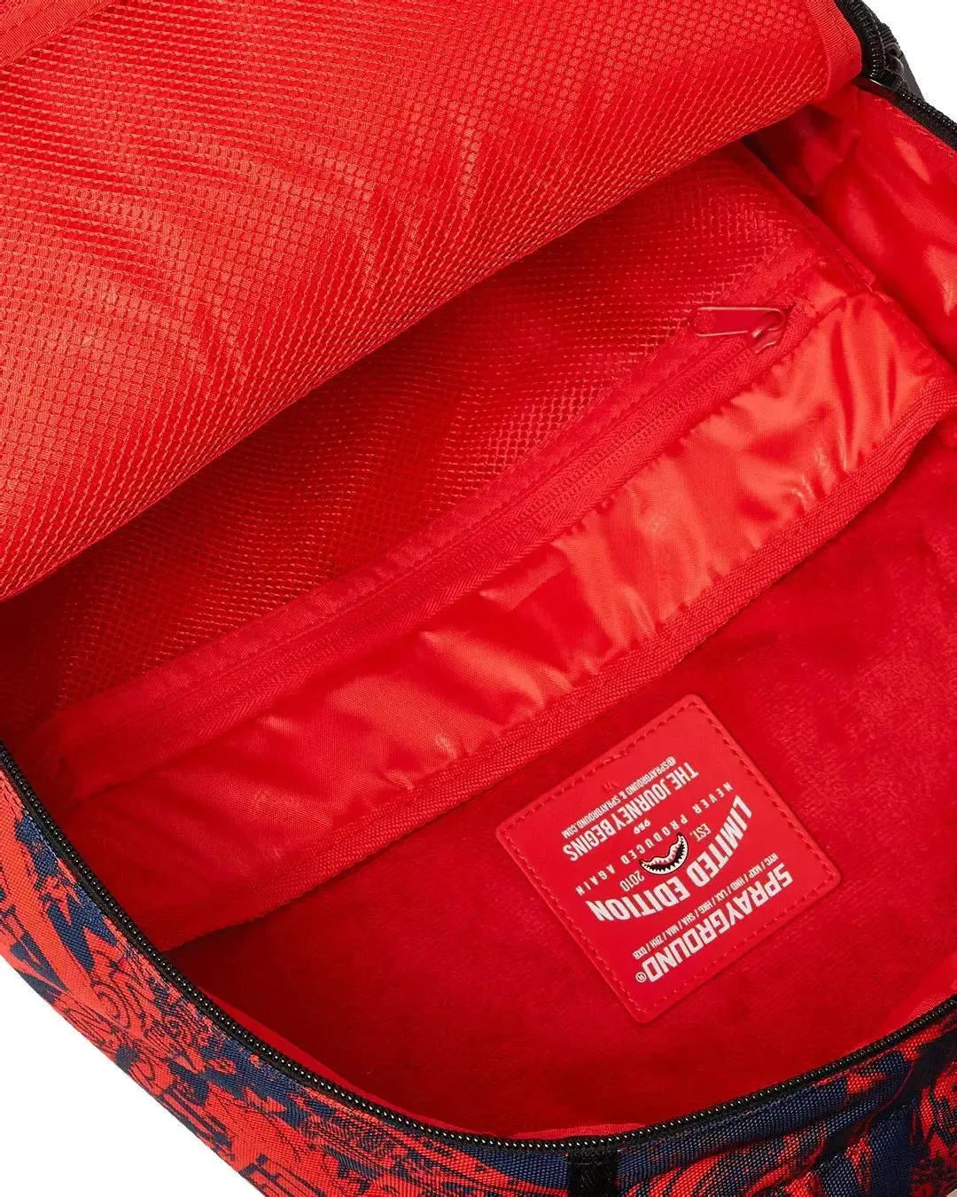 SprayGround Men Stan Lee Backpack BTS-25(Red Navy)