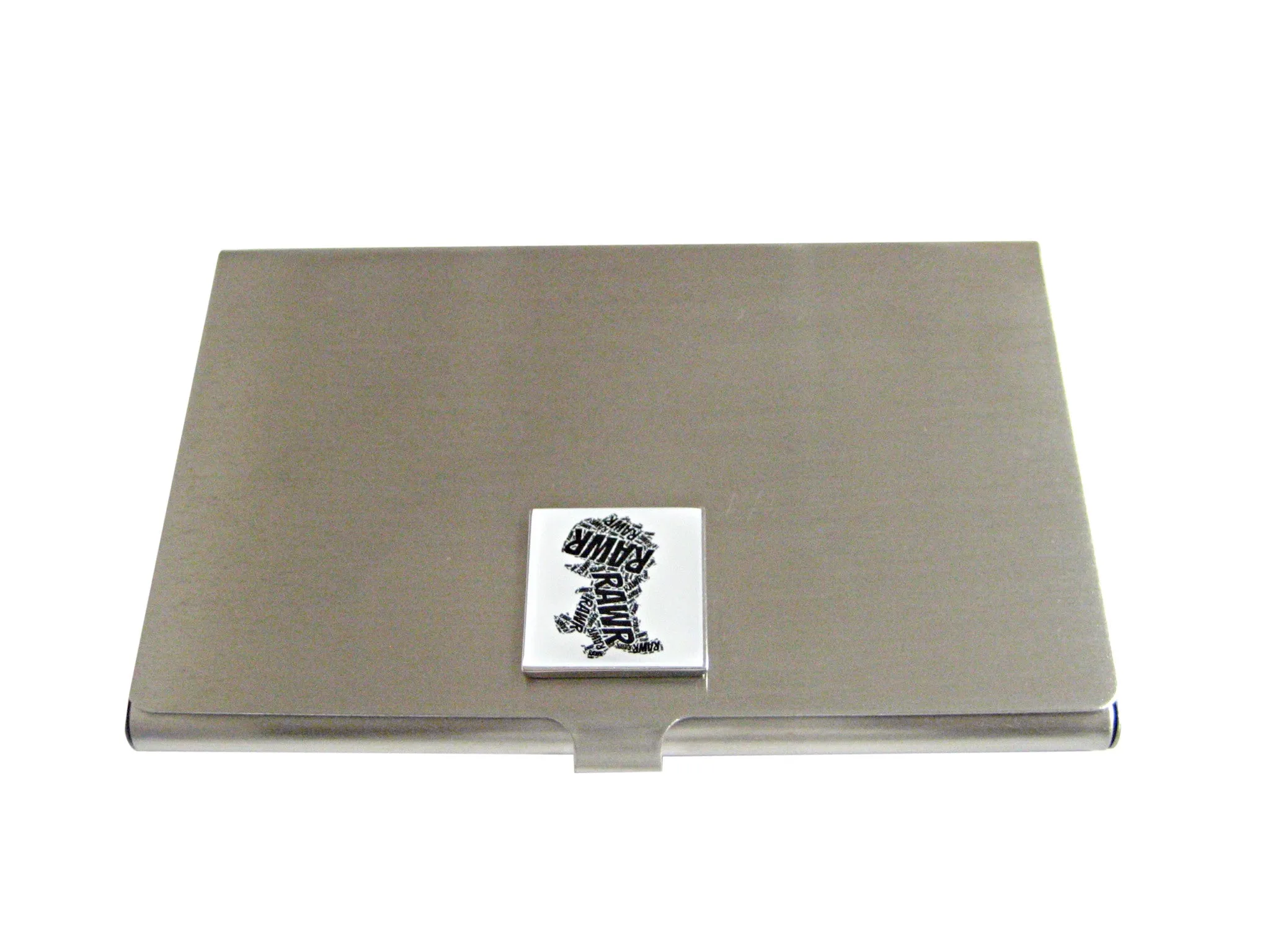 Square Fun T Rex Dinosaur Business Card Holder