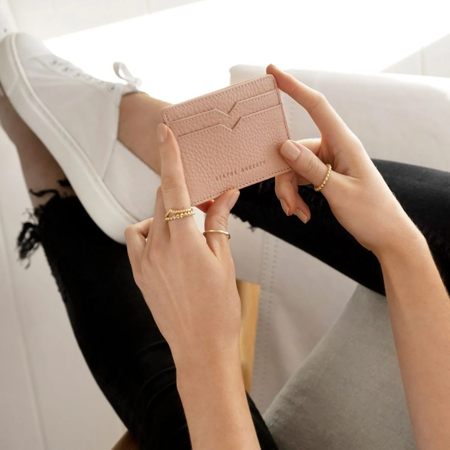 Status Anxiety Together For Now Leather Card Case