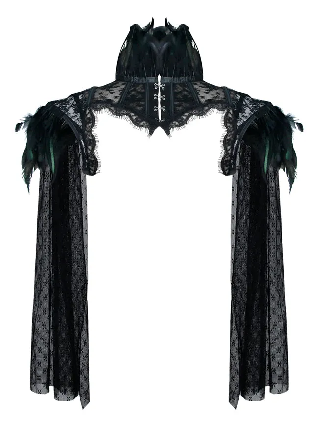Steampunk Gothic Accessories Long Sleeves Bolero Jacket Shrug