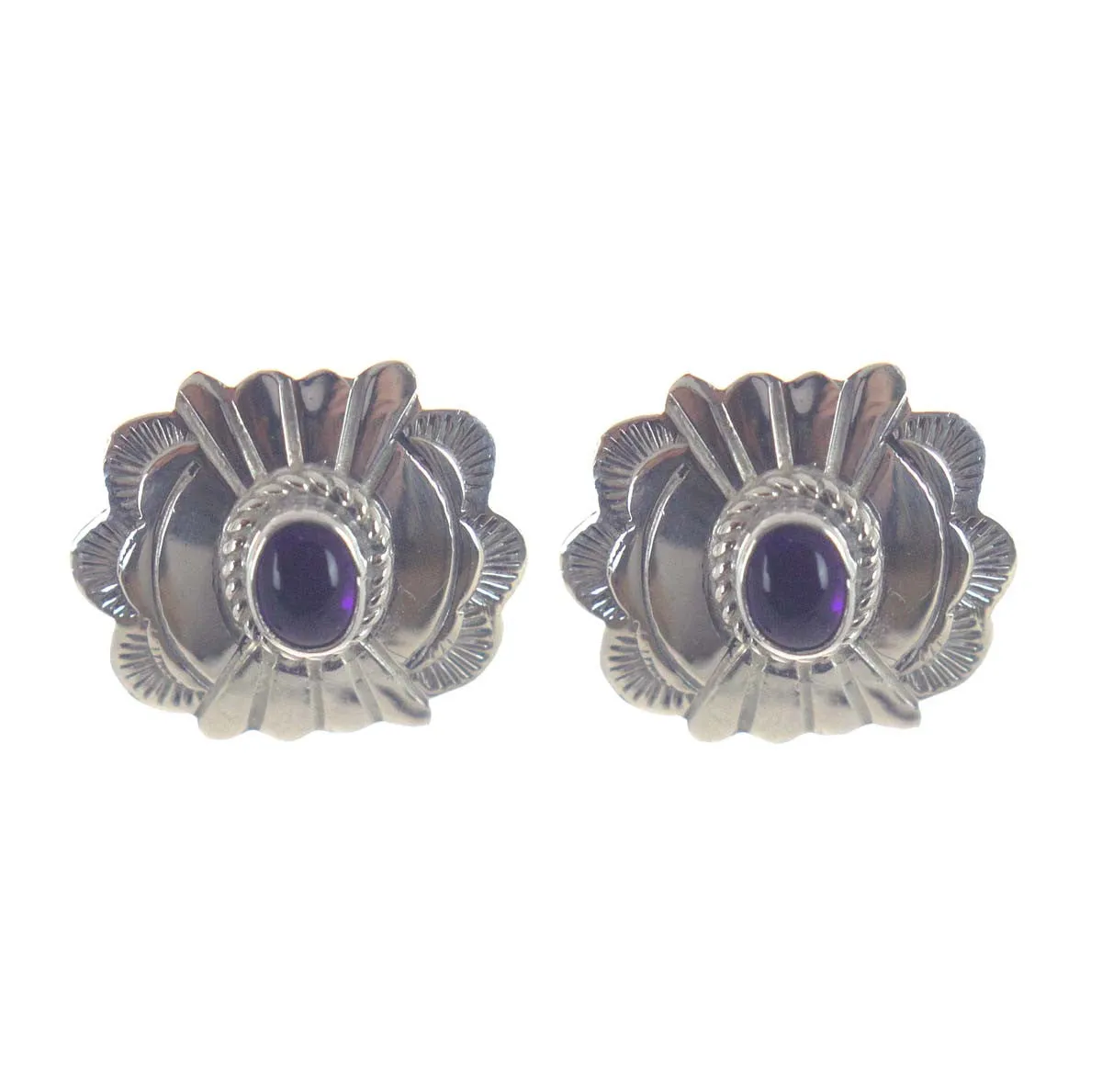 Sterling Silver Amethyst Earrings