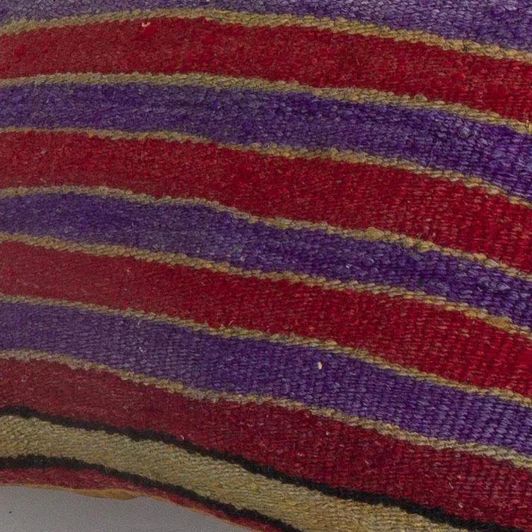Striped Multiple Color Kilim Pillow Cover 16x16 6813