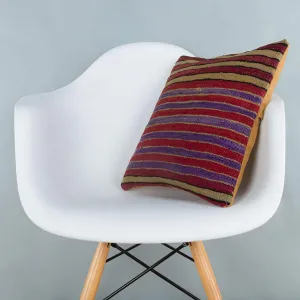 Striped Multiple Color Kilim Pillow Cover 16x16 6813