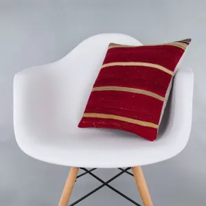 Striped Multiple Color Kilim Pillow Cover 16x16 7381