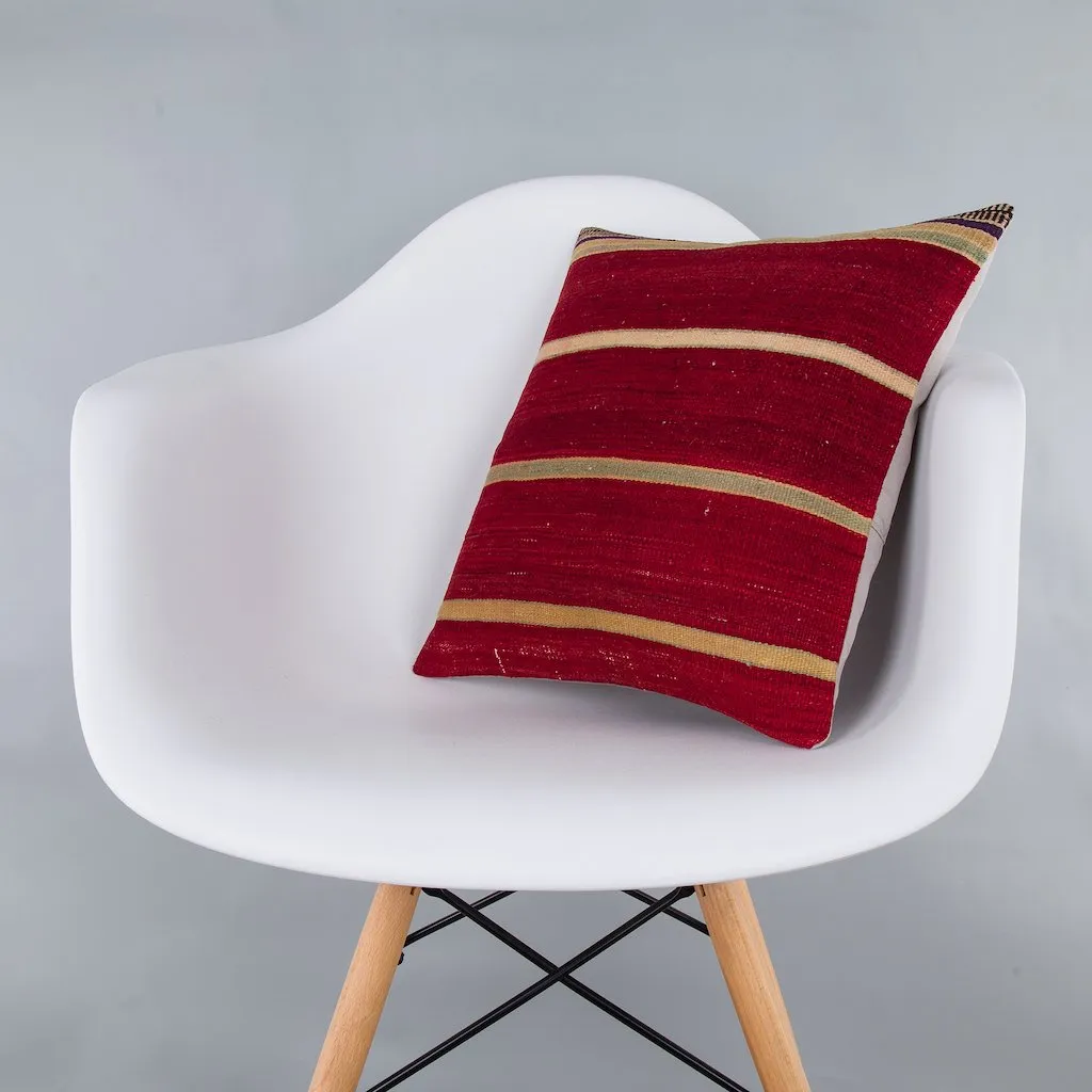 Striped Multiple Color Kilim Pillow Cover 16x16 7381