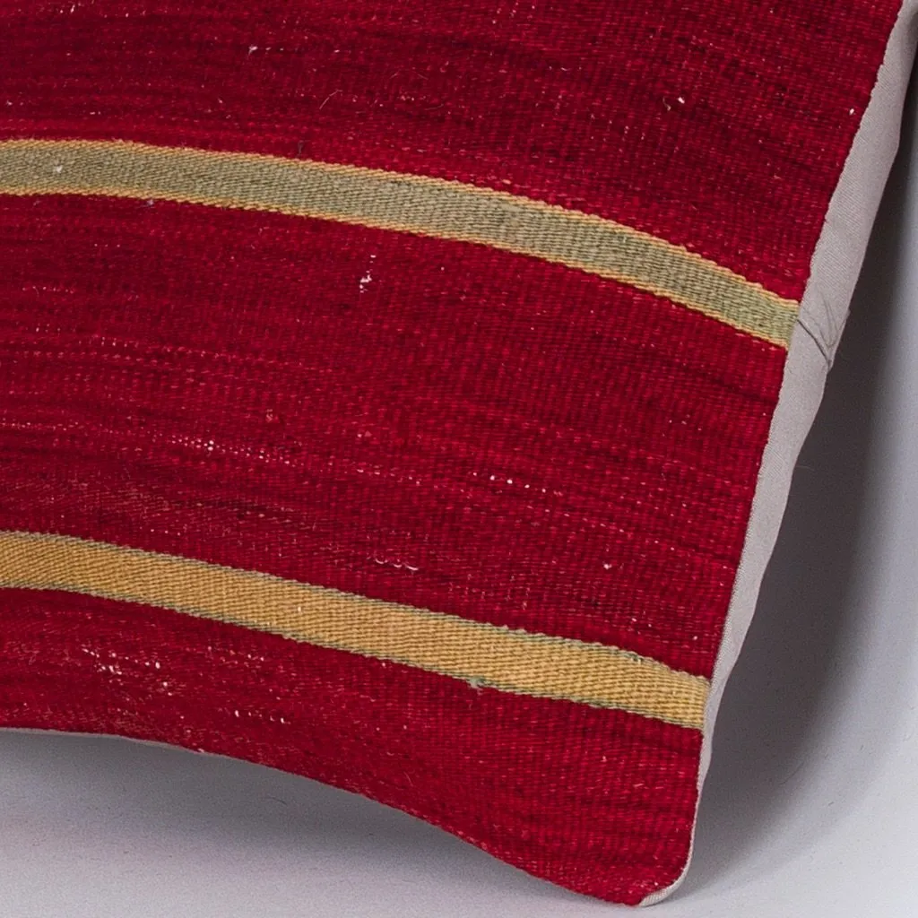 Striped Multiple Color Kilim Pillow Cover 16x16 7381
