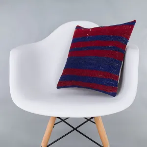 Striped Multiple Color Kilim Pillow Cover 16x16 7546