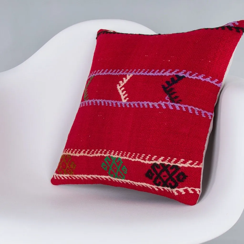 Striped Multiple Color Kilim Pillow Cover 16x16 7573