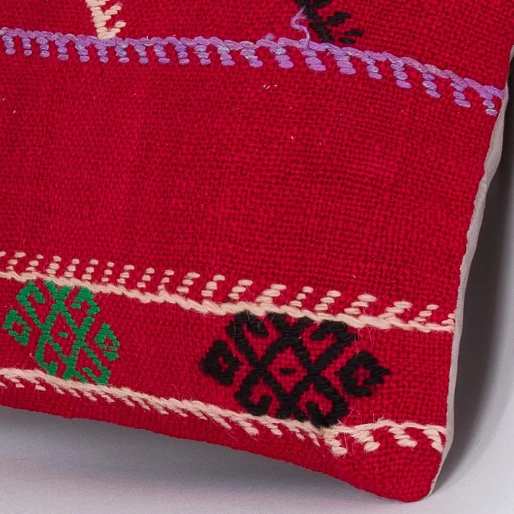 Striped Multiple Color Kilim Pillow Cover 16x16 7573