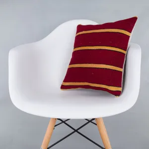 Striped Multiple Color Kilim Pillow Cover 16x16 7620