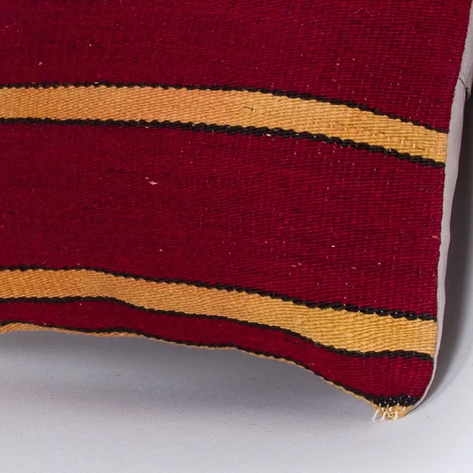 Striped Multiple Color Kilim Pillow Cover 16x16 7620