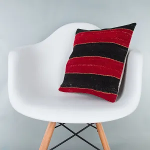 Striped Multiple Color Kilim Pillow Cover 16x16 7665