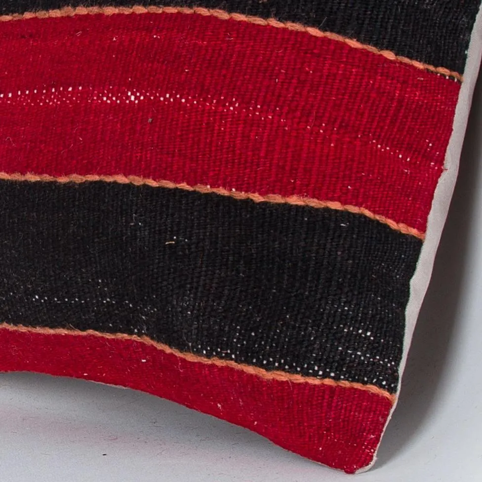 Striped Multiple Color Kilim Pillow Cover 16x16 7665