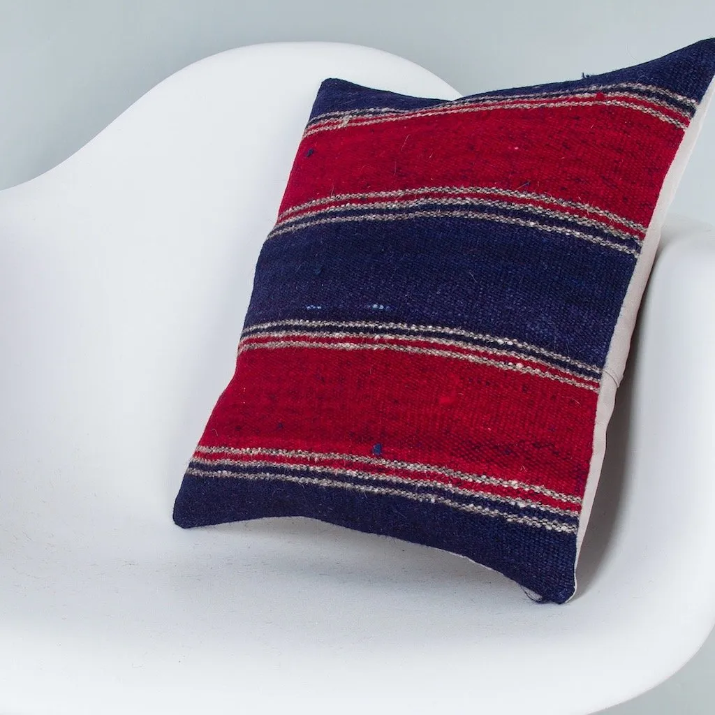 Striped Multiple Color Kilim Pillow Cover 16x16 8415