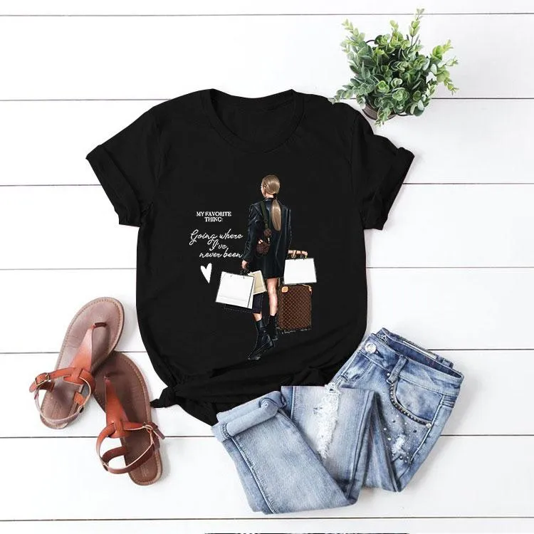 Style D : Multicolor Print T-Shirt