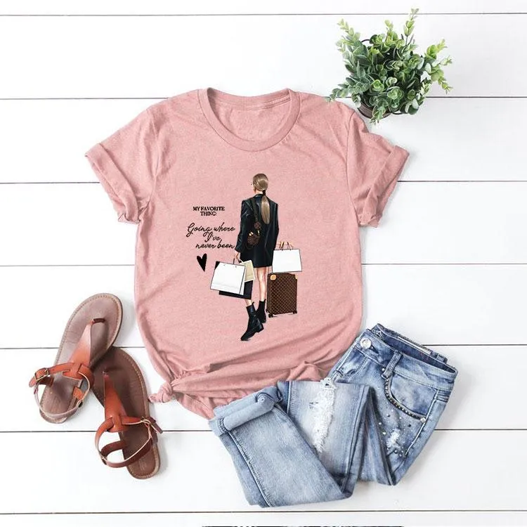 Style D : Multicolor Print T-Shirt