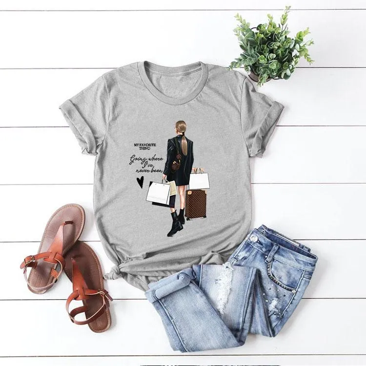 Style D : Multicolor Print T-Shirt