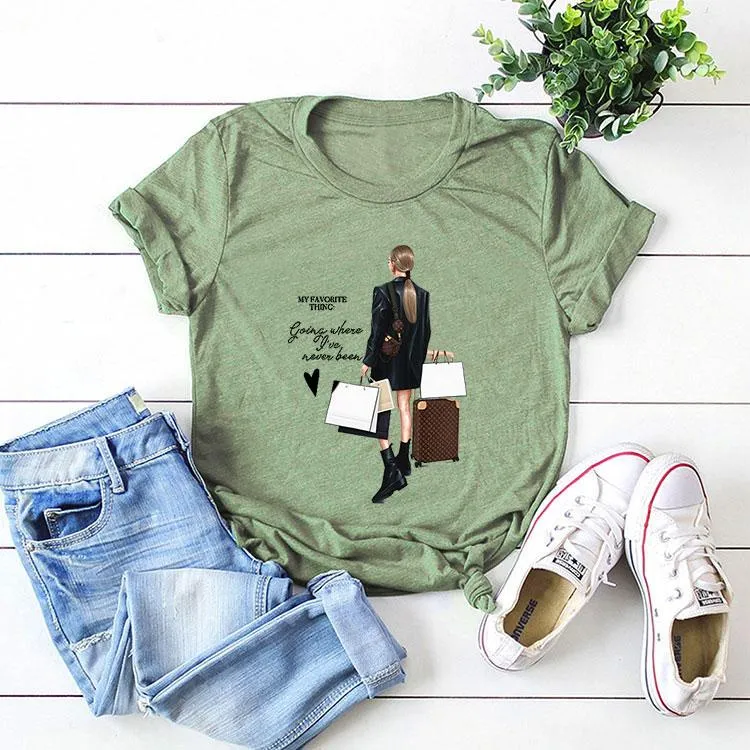 Style D : Multicolor Print T-Shirt