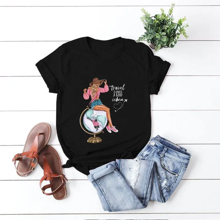 Style H : Multicolor Print T-Shirt